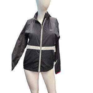 Reebok Womens Hooded Track Jacket Medium  Ladies Windbreaker